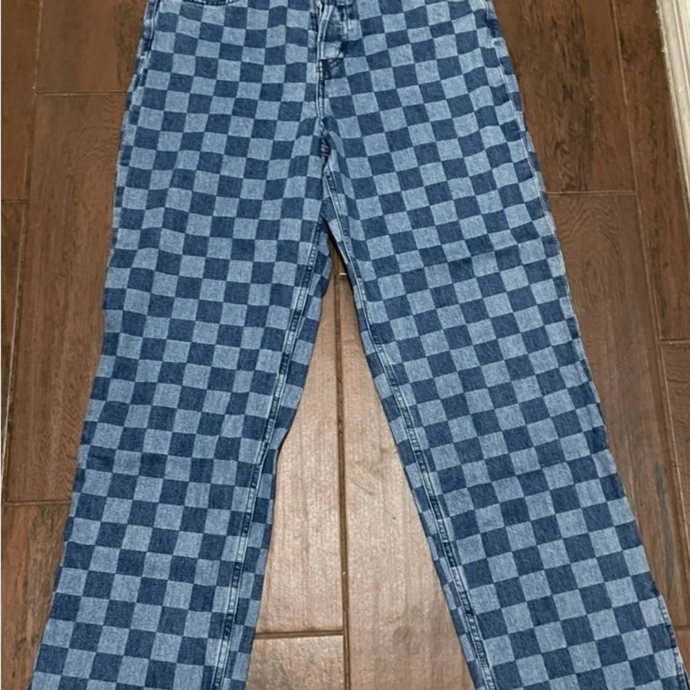 Divided Checkered Blue Women’s Jeans